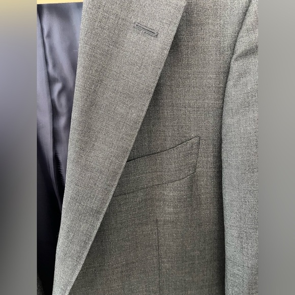 Suitsupply Men Wool Suit Jacket Grey Slate S110 Formal Business Work Size 38 - Picture 13 of 16